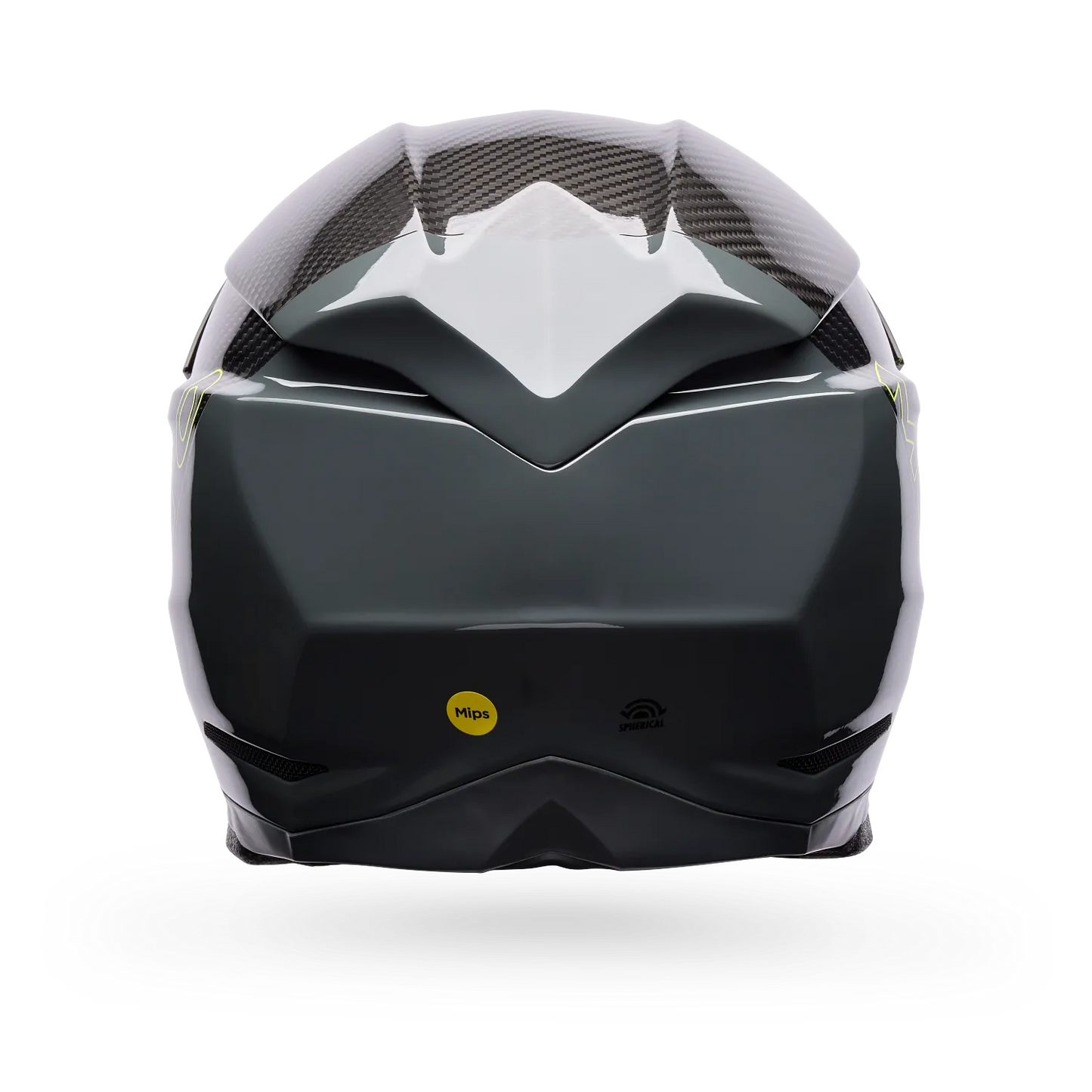 BELL 2026 MOTO-10 SPHERICAL STRIKE HELMET - YELLOW/GREY