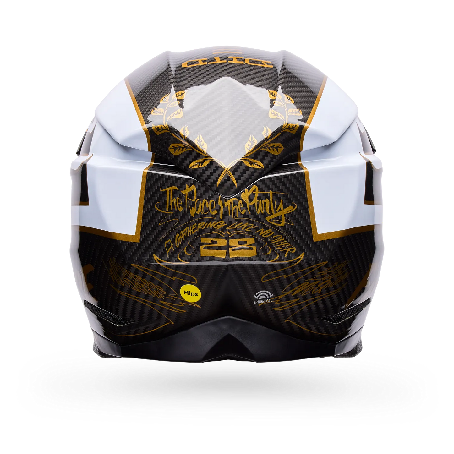 BELL 2026 MOTO-10 SPHERICAL FASTHOUSE DITD HELMET - BLACK/GOLD