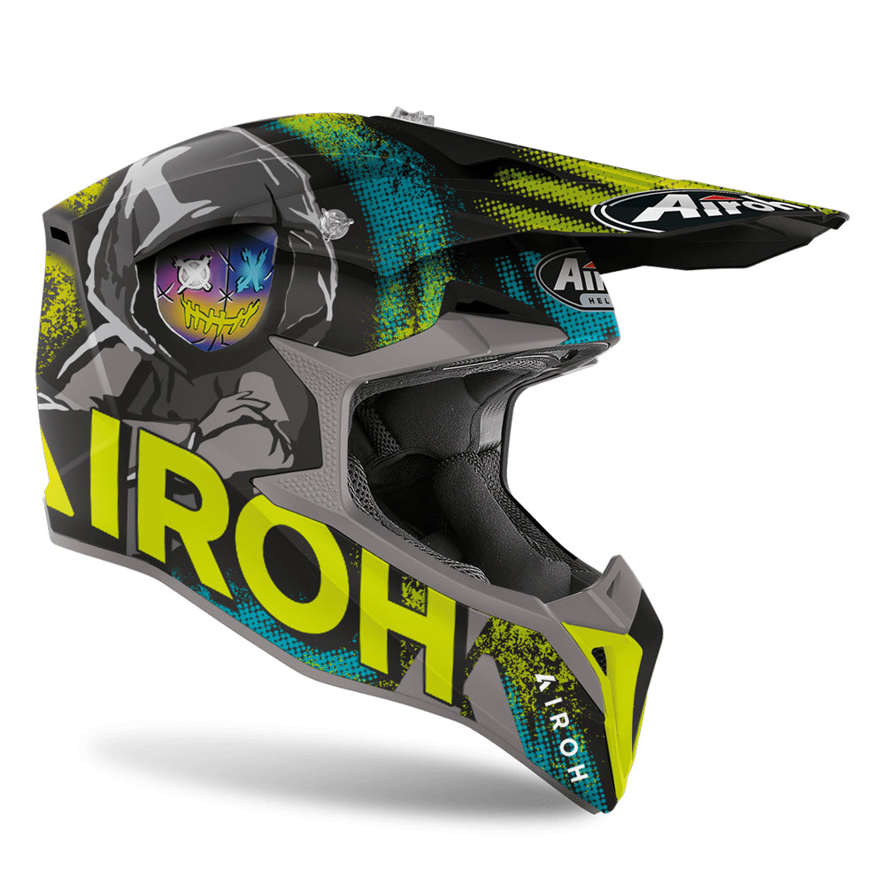 AIROH WRAAP HELMET - ALIEN YELLOW MATT