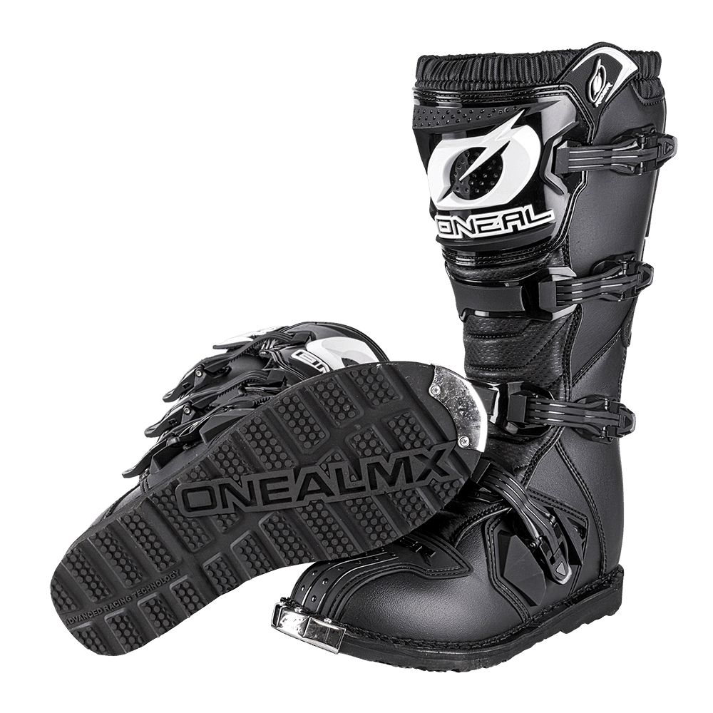 ONEAL RIDER YOUTH BOOTS - BLACK CASSONS PTY LTD sold by Cully's Yamaha
