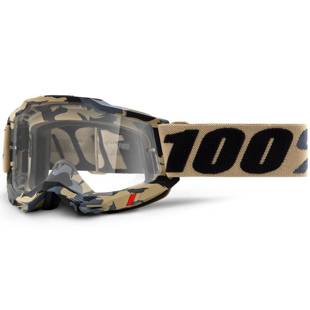 100% 2021 ACCURI 2 GOGGLE - TARMAC (CLEAR) - Cully's Yamaha