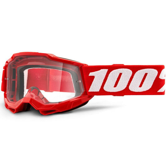 100% 2021 ACCURI 2 YOUTH GOGGLE - RED (CLEAR) - Cully's Yamaha