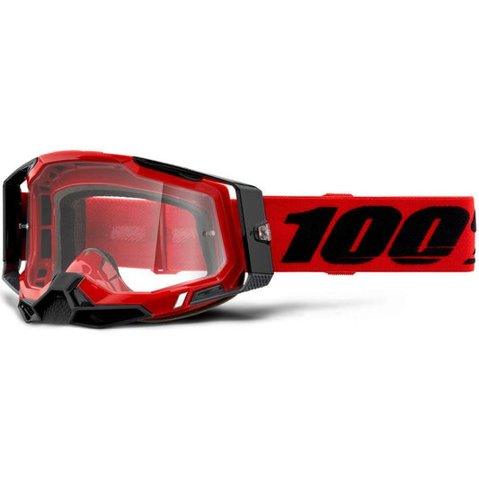 100% 2021 RACECRAFT 2 GOGGLE - RED (CLEAR) - Cully's Yamaha