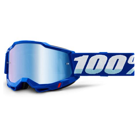 100% ACCURI 2 GOGGLE - BLUE (BLUE MIRROR) - Cully's Yamaha