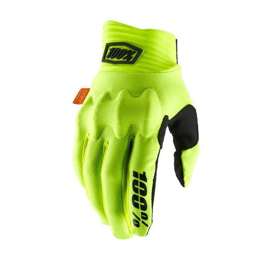 100% COGNITO D30 GLOVES - FLUO YELLOW/BLACK - Cully's Yamaha