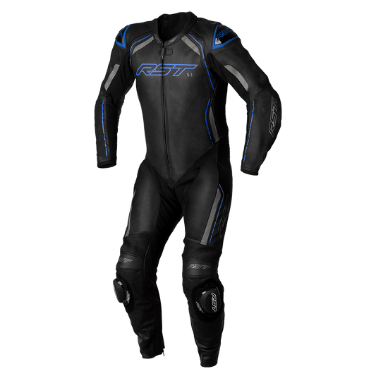 RST S-1 CE 1PCE SUIT - BLACK/GREY/BLUE MONZA IMPORTS sold by Cully's Yamaha