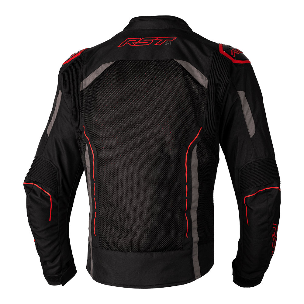 RST S-1 CE VENTED JACKET - BLACK/RED MONZA IMPORTS sold by Cully's Yamaha