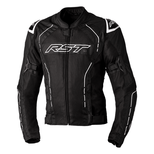 RST S-1 CE VENTED JACKET - BLACK/WHITE MONZA IMPORTS sold by Cully's Yamaha