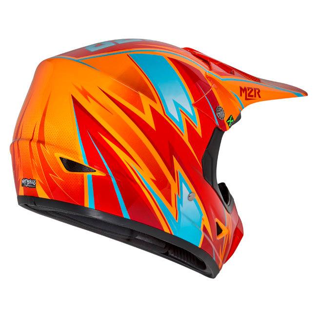 M2R XYOUTH THUNDER YOUTH PC8 HELMET - ORANGE MCLEOD ACCESSORIES (P) sold by Cully's Yamaha