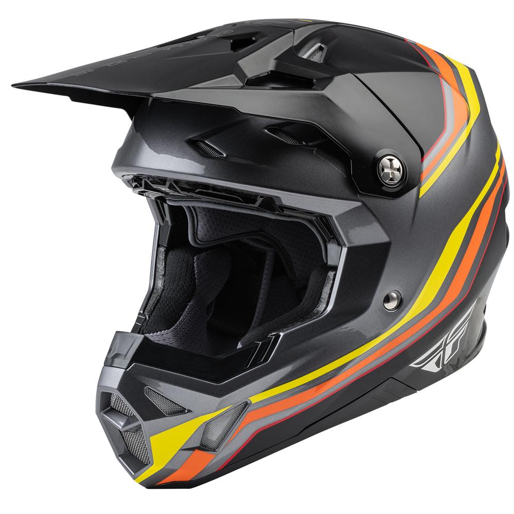 FLY S.E SPEEDER FORMULA CP HELMET - BLACK/YELLOW/RED MCLEOD ACCESSORIES (P) sold by Cully's Yamaha