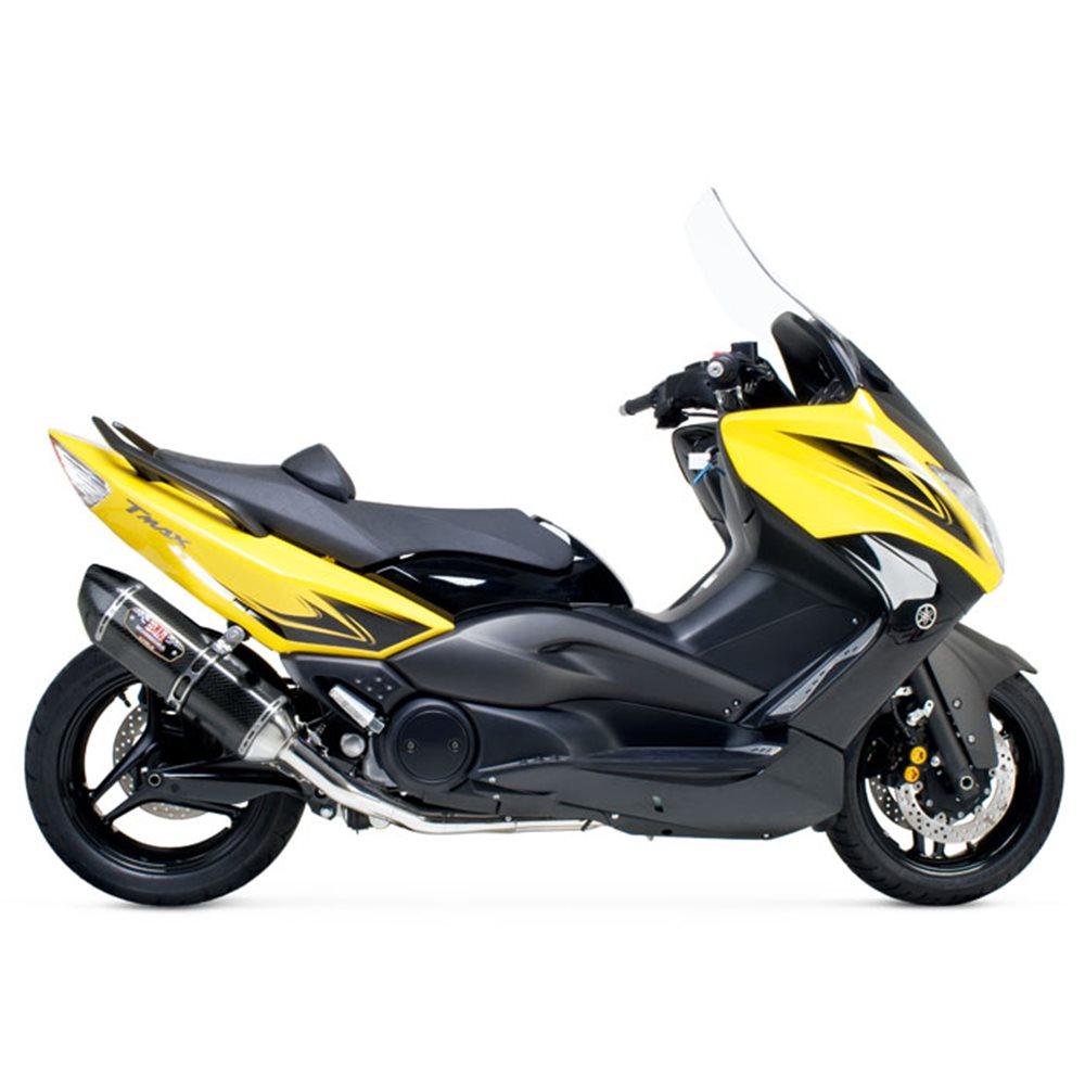 YOSHIMURA R77 STAINLESS STEEL/ CARBON FIBER EXHAUST SYSTEM- TMAX 500 08-11 SERCO PTY LTD sold by Cully's Yamaha