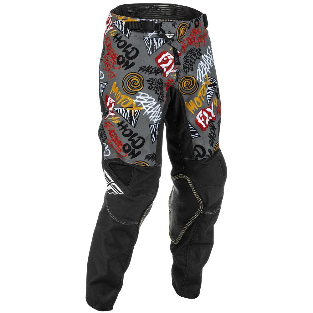 FLY KINETIC REBEL PANTS YOUTH 2022 - BLACK/GREY MCLEOD ACCESSORIES (P) sold by Cully's Yamaha