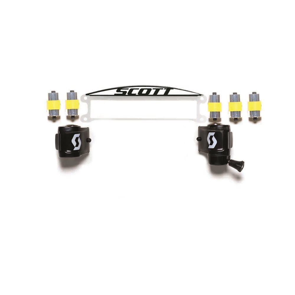 SCOTT PRIMAL/HUSTLE WORKS FILM SYSTEM w/ ANTI-STICK GRID - BLACK FICEDA ACCESSORIES sold by Cully's Yamaha
