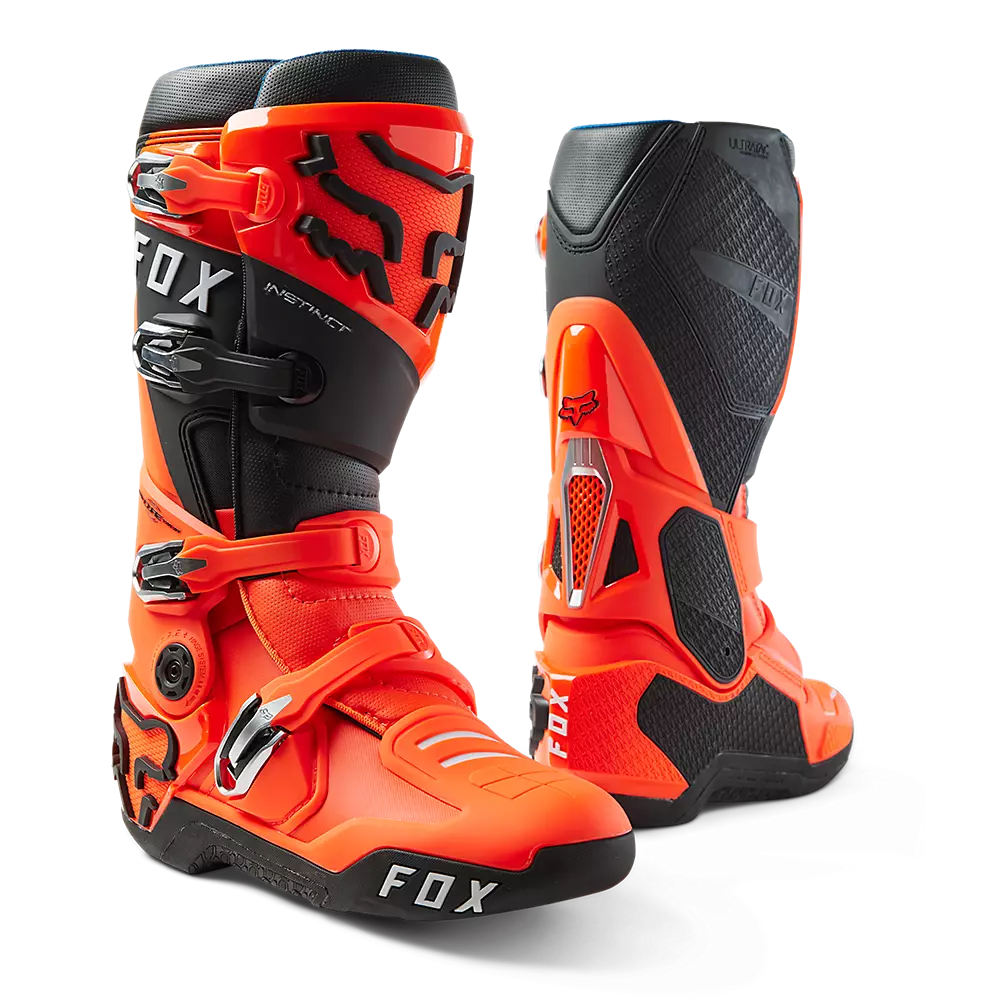 FOX 2023 INSTINCT 2.0 BOOTS - FLO ORANGE FOX RACING AUSTRALIA sold by Cully's Yamaha