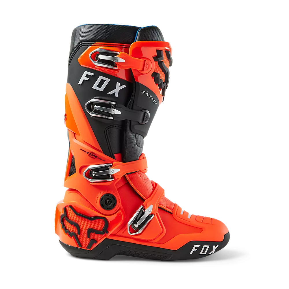 FOX 2023 INSTINCT 2.0 BOOTS - FLO ORANGE FOX RACING AUSTRALIA sold by Cully's Yamaha