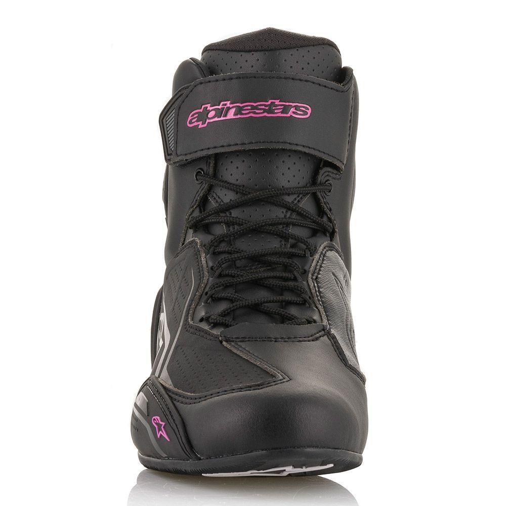 ALPINESTARS STELLA FASTER V3 RIDE SHOES - BLACK/PINK MONZA IMPORTS sold by Cully's Yamaha