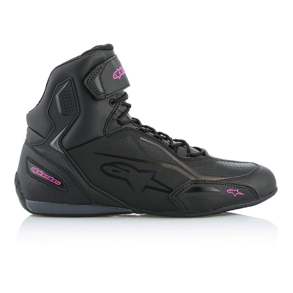 ALPINESTARS STELLA FASTER V3 RIDE SHOES - BLACK/PINK MONZA IMPORTS sold by Cully's Yamaha