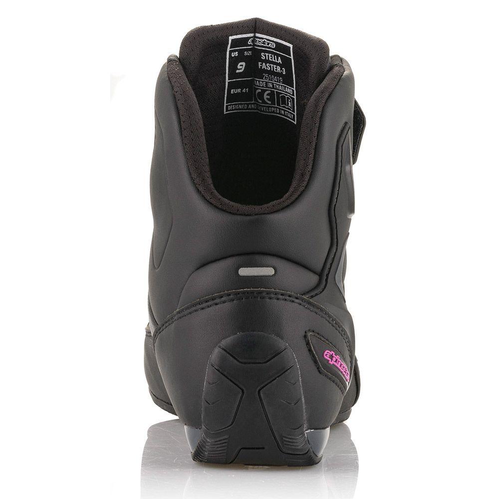 ALPINESTARS STELLA FASTER V3 RIDE SHOES - BLACK/PINK MONZA IMPORTS sold by Cully's Yamaha