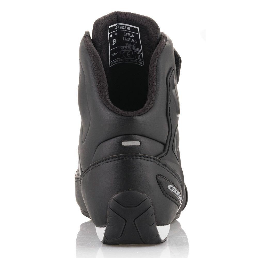 ALPINESTARS STELLA FASTER V3 RIDE SHOES - BLACK/SILVER MONZA IMPORTS sold by Cully's Yamaha