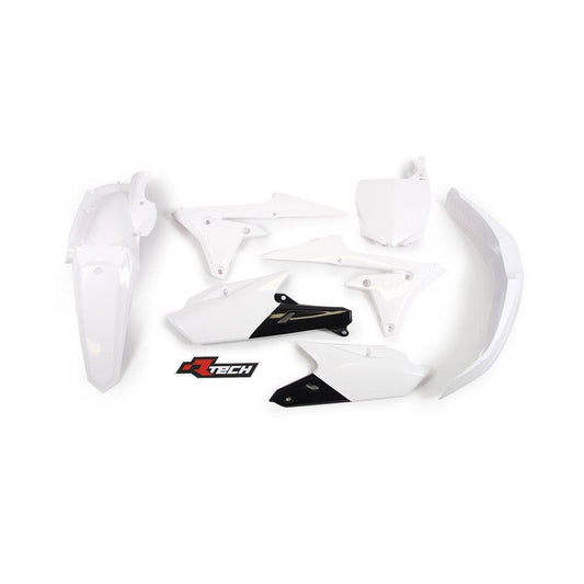 R-TECH PLASTICS KIT WR250F/ WR450F 2005-2006- OEM/ WHITE/ BLACK JOHN TITMAN RACING SERVICES sold by Cully's Yamaha