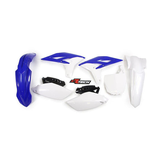 R-TECH PLASTICS KIT YZ250F 2010-2013- OEM/ WHITE/ BLACK JOHN TITMAN RACING SERVICES sold by Cully's Yamaha