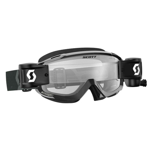 SCOTT SPLIT OTG WFS GOGGLES - BLACK/ WHITE (CLEAR) FICEDA ACCESSORIES sold by Cully's Yamaha