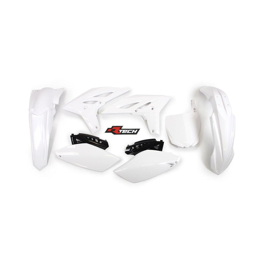 R-TECH PLASTICS KIT YZ250F 2010-2013- OEM/ WHITE/ BLACK JOHN TITMAN RACING SERVICES sold by Cully's Yamaha