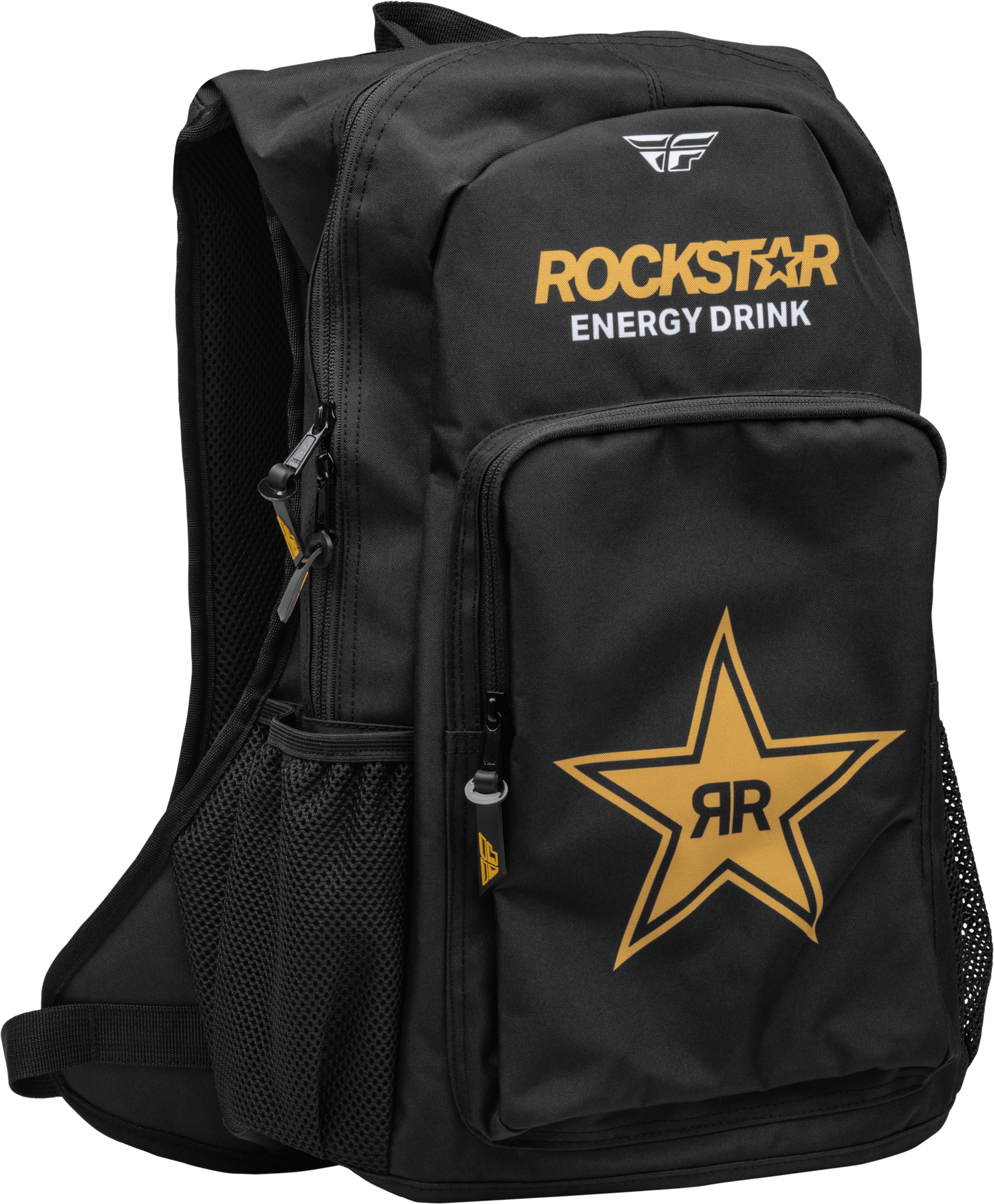 FLY 2023 JUMP PACK ROCKSTAR BACKPACK - BLACK/GOLD MCLEOD ACCESSORIES (P) sold by Cully's Yamaha
