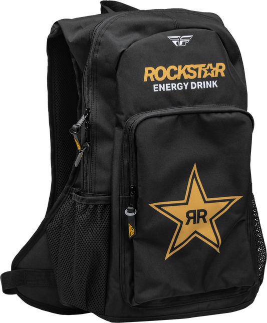 FLY 2023 JUMP PACK ROCKSTAR BACKPACK - BLACK/GOLD MCLEOD ACCESSORIES (P) sold by Cully's Yamaha