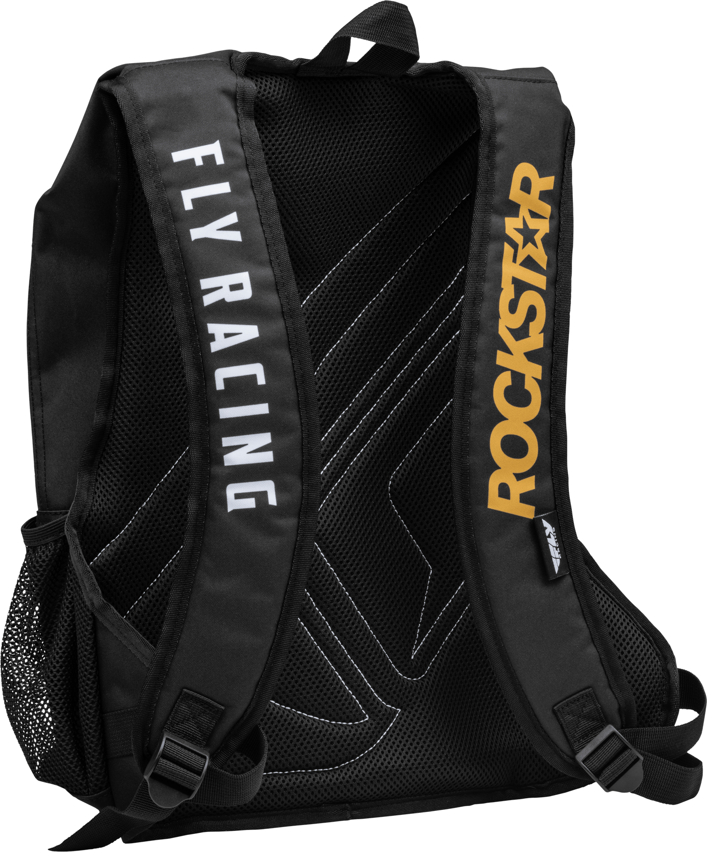 FLY 2023 JUMP PACK ROCKSTAR BACKPACK - BLACK/GOLD MCLEOD ACCESSORIES (P) sold by Cully's Yamaha