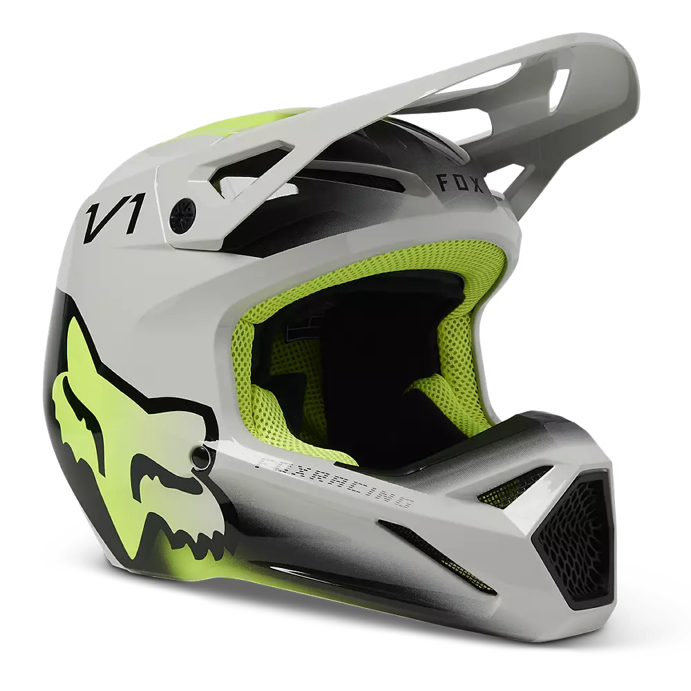 FOX 2023 YOUTH V1 TOXSYK HELMET - STEEL GREY FOX RACING AUSTRALIA sold by Cully's Yamaha