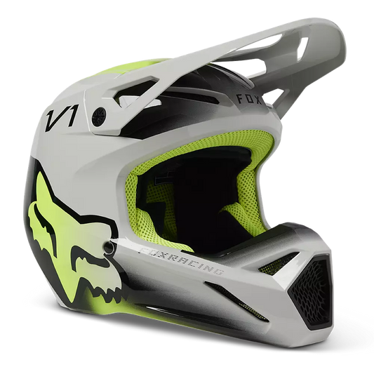 FOX 2023 YOUTH V1 TOXSYK HELMET - STEEL GREY FOX RACING AUSTRALIA sold by Cully's Yamaha