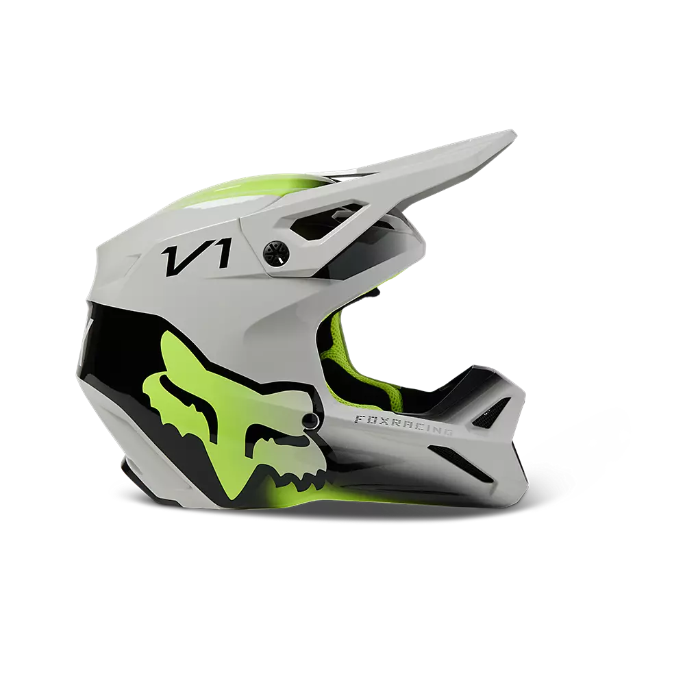 FOX 2023 YOUTH V1 TOXSYK HELMET - STEEL GREY FOX RACING AUSTRALIA sold by Cully's Yamaha