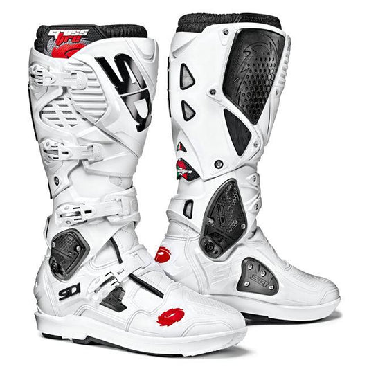 SIDI CROSSFIRE 3 SRS BOOTS - WHITE MCLEOD ACCESSORIES (P) sold by Cully's Yamaha