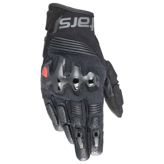 ALPINESTARS HALO LEATHER GLOVES - BLACK MONZA IMPORTS sold by Cully's Yamaha