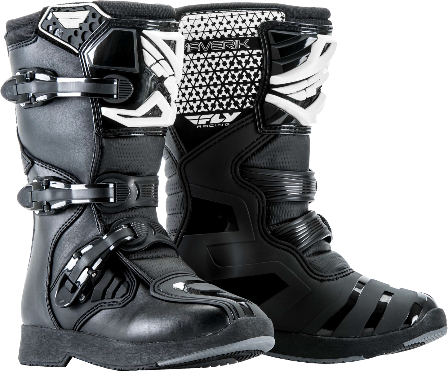 FLY 2023 YOUTH MAVERIK BOOTS - BLACK