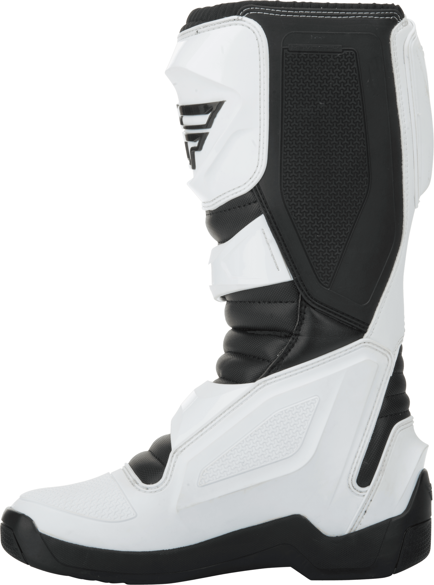 FLY 2023 MAVERIK BOOTS - WHITE/BLACK MCLEOD ACCESSORIES (P) sold by Cully's Yamaha