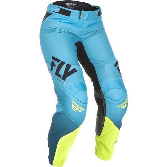 FLY WOMENS LITE PANTS - BLUE/HIVIS MCLEOD ACCESSORIES (P) sold by Cully's Yamaha