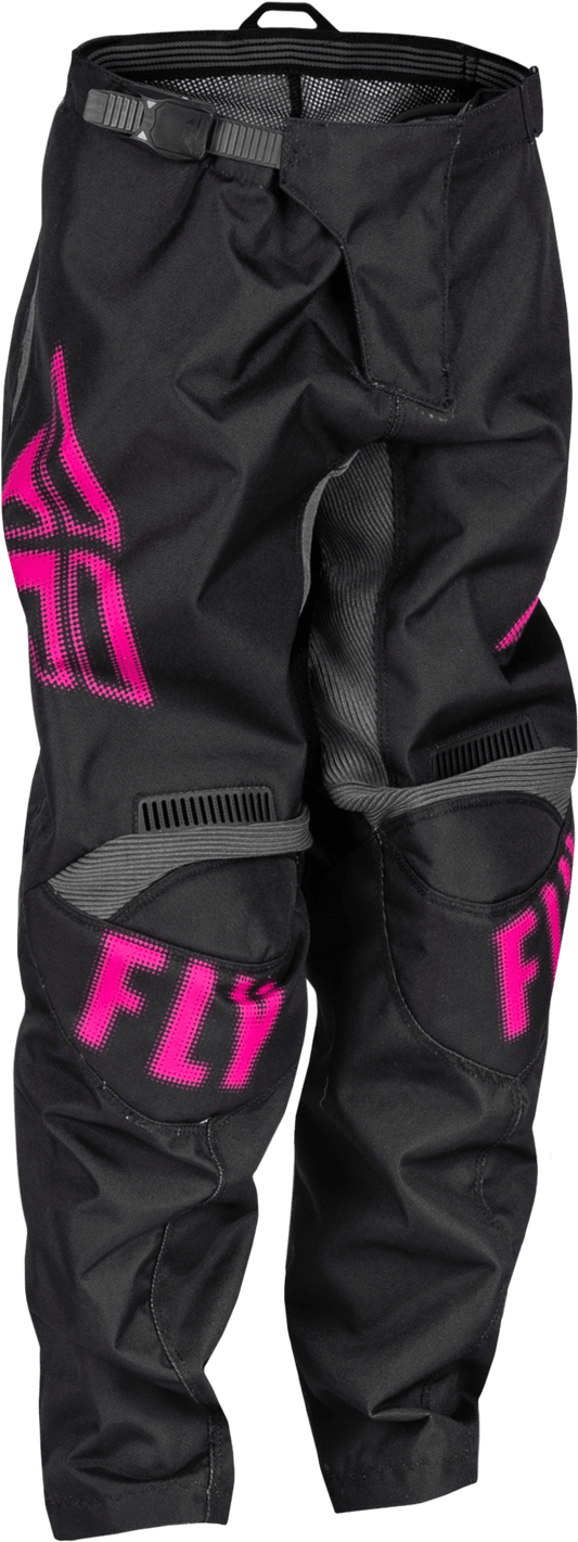 FLY 2023 YOUTH F-16 PANTS - BLACK/PINK MCLEOD ACCESSORIES (P) sold by Cully's Yamaha