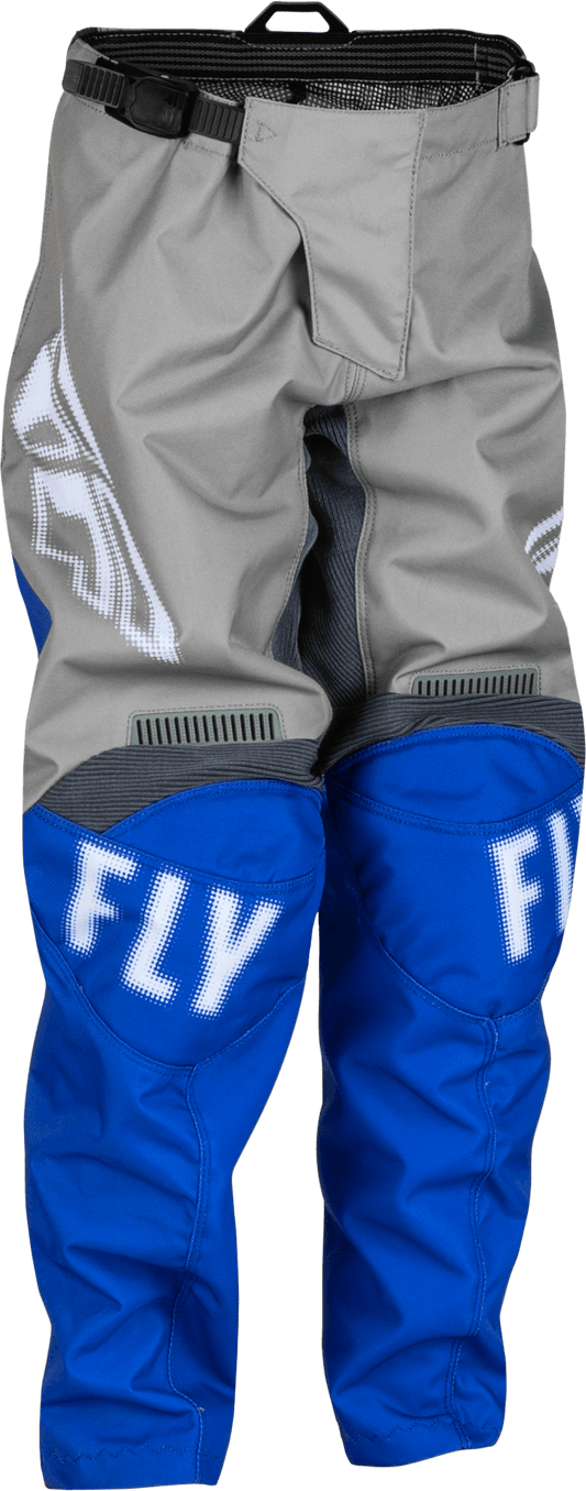 FLY 2023 YOUTH F-16 PANTS - GREY/BLUE MCLEOD ACCESSORIES (P) sold by Cully's Yamaha