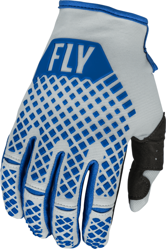 FLY 2023 YOUTH KINETIC GLOVES - BLUE/LIGHT GREY MCLEOD ACCESSORIES (P) sold by Cully's Yamaha