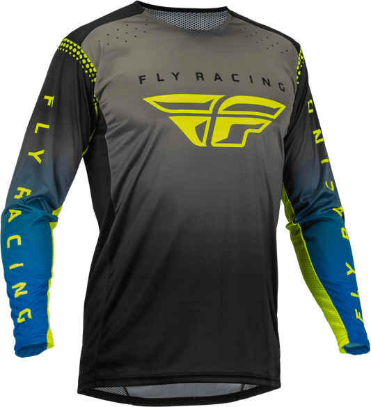 FLY 2023 LITE JERSEY - GREY/BLUE/HI-VIS MCLEOD ACCESSORIES (P) sold by Cully's Yamaha
