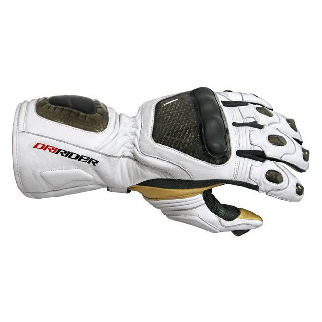 DRIRIDER TRACK GLOVES - BLACK/WHITE MCLEOD ACCESSORIES (P) sold by Cully's Yamaha