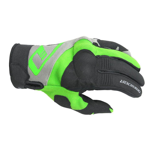 DRIRIDER RX ADVENTURE GLOVES - BLACK/GREEN MCLEOD ACCESSORIES (P) sold by Cully's Yamaha