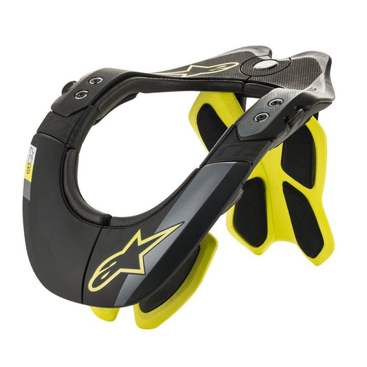 ALPINESTARS BNS TECH-2 NECK SUPPORT- BLACK/ FLURO MONZA IMPORTS sold by Cully's Yamaha