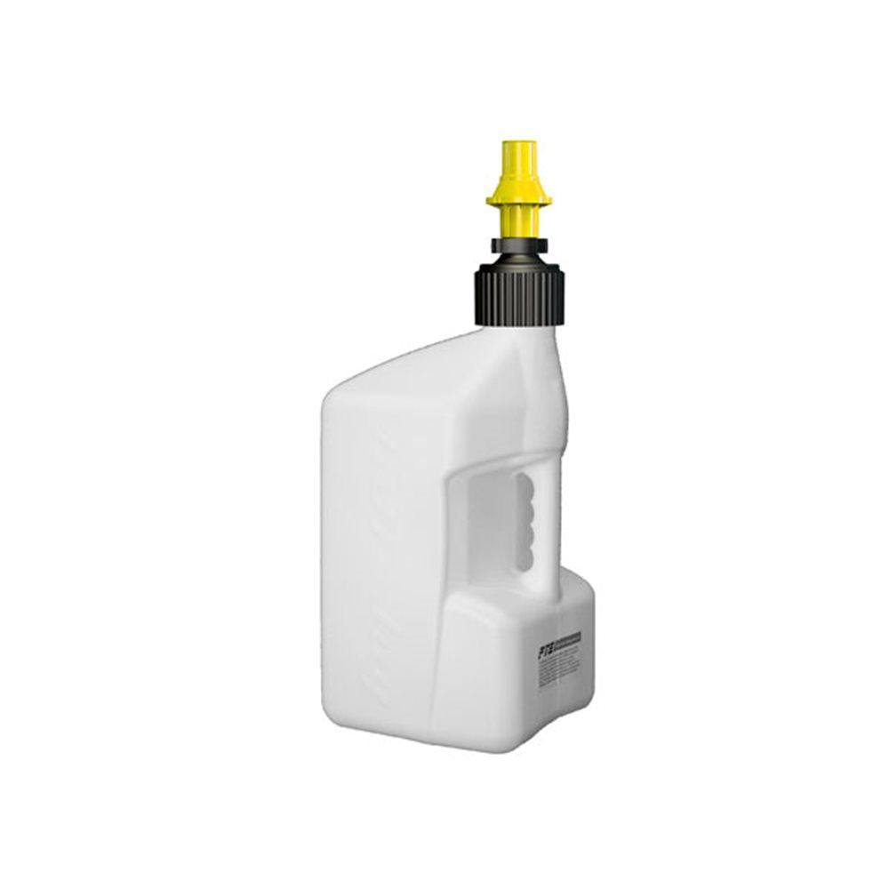 TUFF JUG 20 LITRE FUEL CHURN - WHITE/YELLOW A1 ACCESSORY IMPORTS sold by Cully's Yamaha