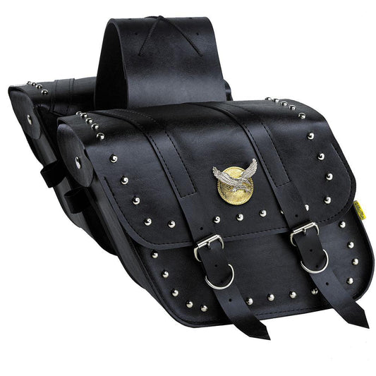 WILLIE & MAX COMPACT SLANT STUD SADDLEBAG MCLEOD ACCESSORIES (P) sold by Cully's Yamaha