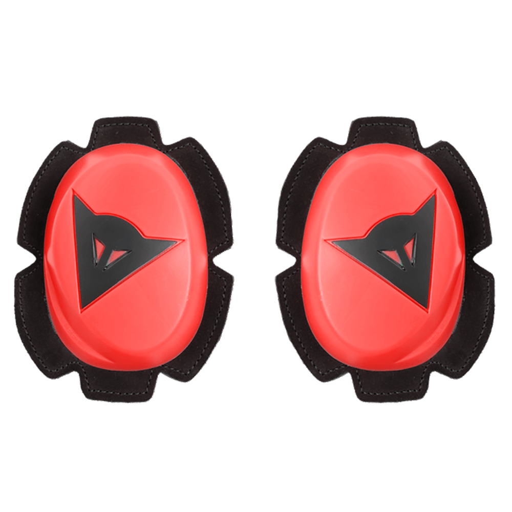 DAINESE PISTA KNEE SLIDERS - FLUO RED/BLACK MCLEOD ACCESSORIES (P) sold by Cully's Yamaha