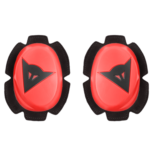 DAINESE PISTA KNEE SLIDERS - FLUO RED/BLACK MCLEOD ACCESSORIES (P) sold by Cully's Yamaha
