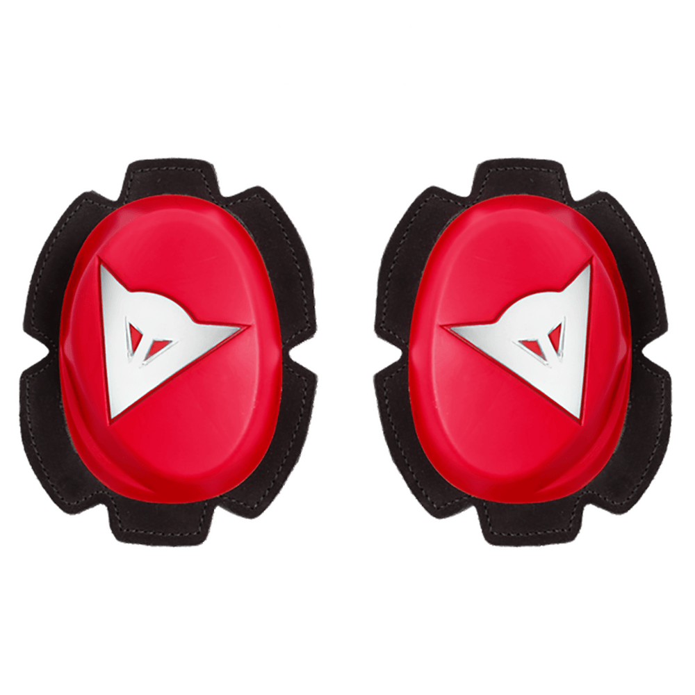 DAINESE PISTA KNEE SLIDERS - RED/WHITE MCLEOD ACCESSORIES (P) sold by Cully's Yamaha